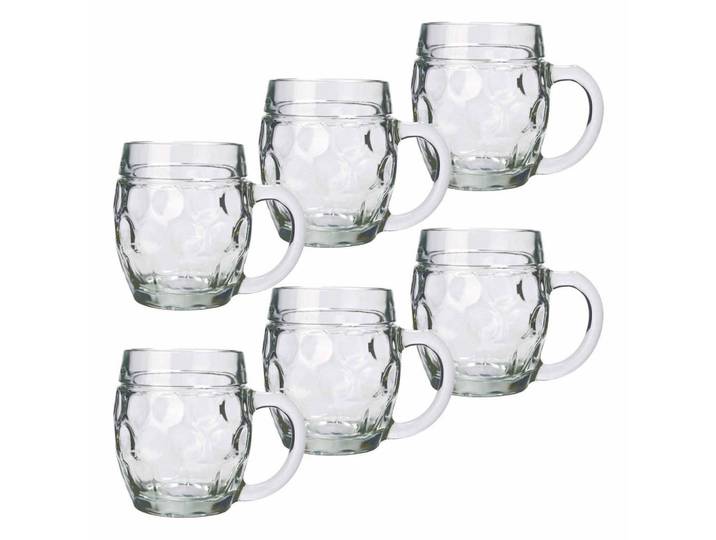 Stölzle Lausitz Bierkrüge Tübinger transparent 500 ml 6er Set, Transparent, Glas, Gläser, Biergläser