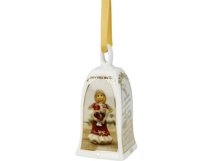 Goebel - Kerst Decoratief beeld / figuur Jaarklok 2023 Porselein - 7cm
