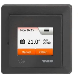 Schlüter Systems DITRA-HEAT-E-R6 Temperaturregler mit Smart-Home-Anbindung Sprachsteuerung DA - Dunkelanthrazit