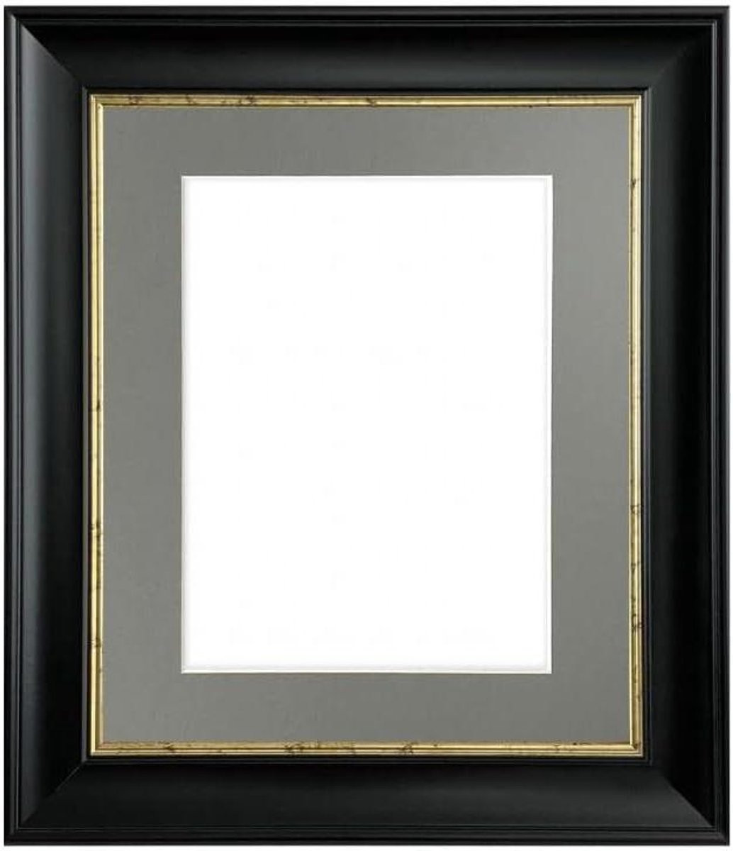 Fotolijst Scandi Wandlijst Antiek Goud en Zwart - 50 x 40 cm