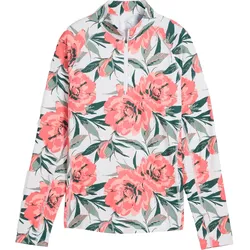 Puma Layer YOU-V Beautiful Game 1/4-Zip, pfirsich/weiß