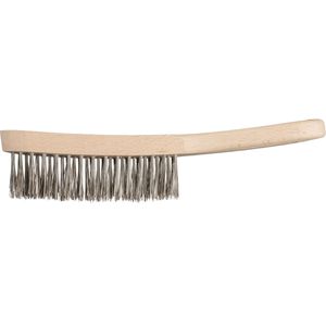 PFERD-TOOLS Drahtbürste 43698011, Kehlnahtbürste 290mm, 3-reihig, mit glatten Borsten aus Edelstahl