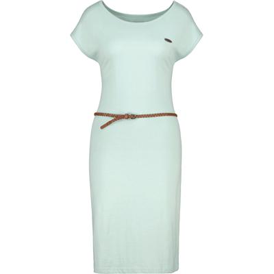 Sommerkleid ALIFE & KICKIN, Damen, Gr. XS, Normalgrößen, grün (fresh mint melange), 65% Baumwolle, 35% Polyester, Rundhals, Kleider Sommerkleid