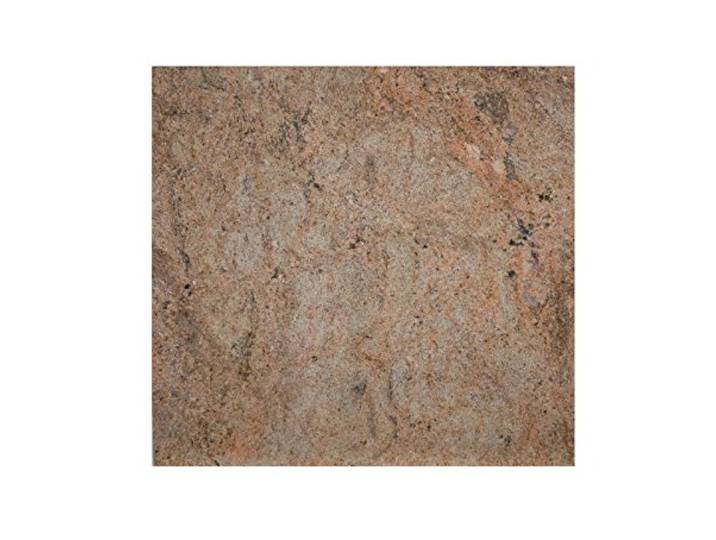 Yuchengstone Große Arbeitsplatte Küchenplatte, Servierplatte oder Tischplatte aus poliertem Granit, dunkelblau-grau mit Design, Unikat Handarbeit 80 x 80 x 1,8 cm, 30KG