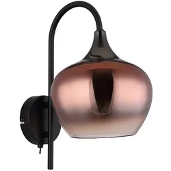 Wandlampe Wandleuchte Flurlampe Schlafzimmerleuchte Glas kupfer Wohnzimmerlampe
