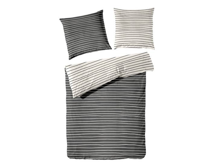 Wendebettwäsche PRIMERA Perkal Bettwäsche , grau (schwarz, stre), B/L: 200cm x 135cm, 1 Stk., 1 Stk., Perkal, B/L: 80cm x 80cm, 2, Perkal, Obermaterial: 100% Baumwolle, Bettwäsche, Wendebettwäsche, glatte Oberfläche, perfekt für erholsame Nächte, atmungsaktiv
