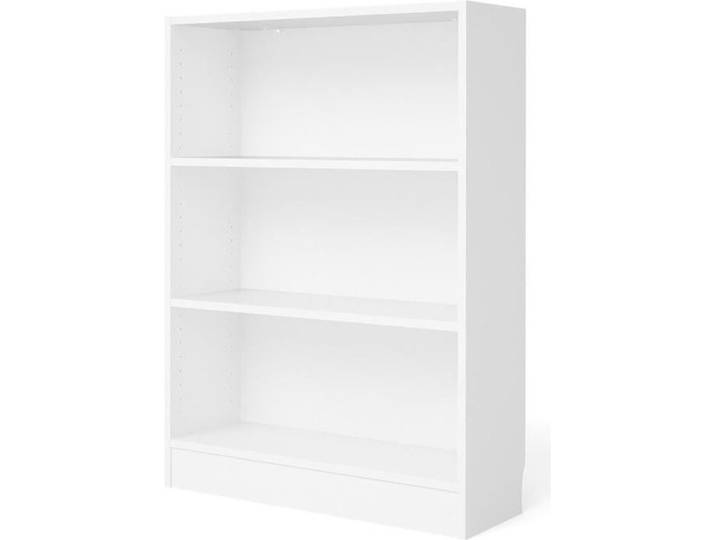 SWISSE Bibliothèque style contemporain blanc - L 107 2 cm