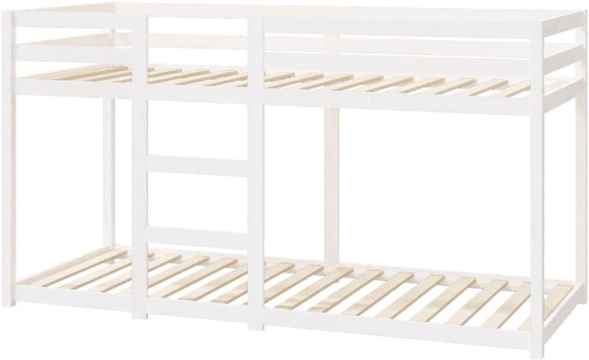Wit houten stapelbed voor kinderen van massief hout, B/D/H: 80 x 200 cm