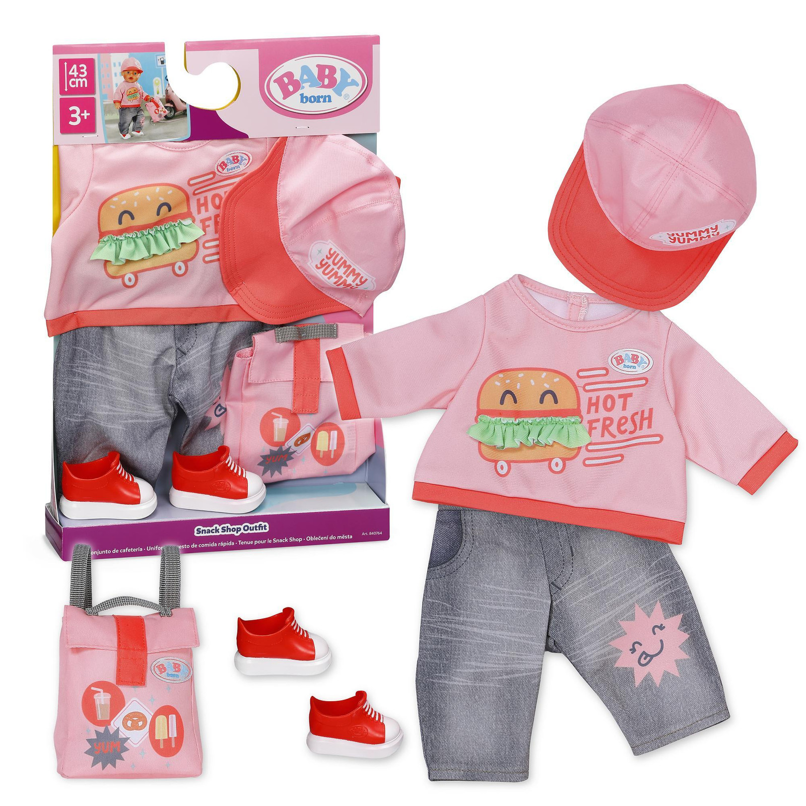 BABY born Snack Shop Outfit voor poppen van 43 cm