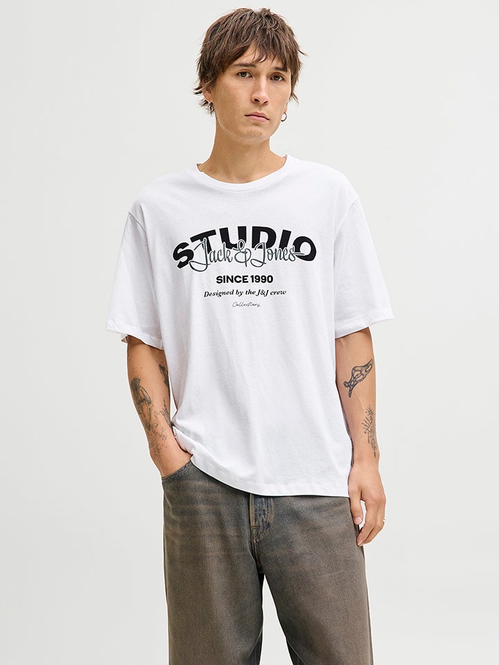 Jack & Jones Shirt "Yuki" in Weiß - S