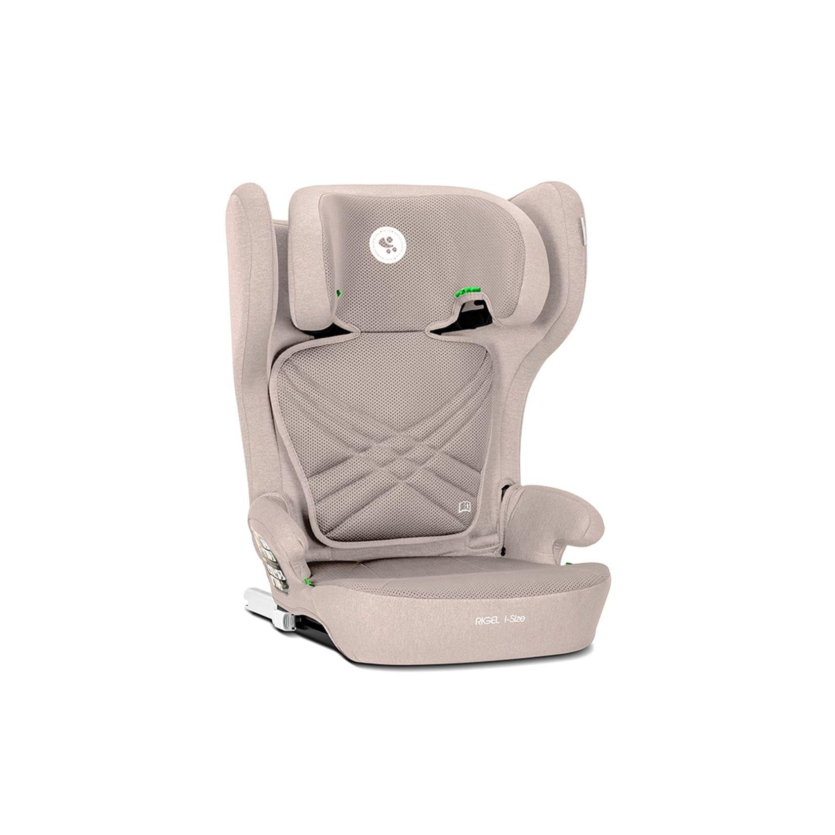 Lorelli Kindersitz Rigel i-Size (100-150cm) Gruppe 2/3 faltbar Isofix Kopfstütze beige