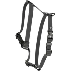 Vitakraft Szelki dla psa z wytrzymaej gumy, czarne, 16mm/30-60cm (Hund), Halsband + Leine