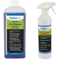 Beko TecLine X-Clean Kraftreiniger -Konzentrat- 1 l Flasche + SPRÜHFLASCHE