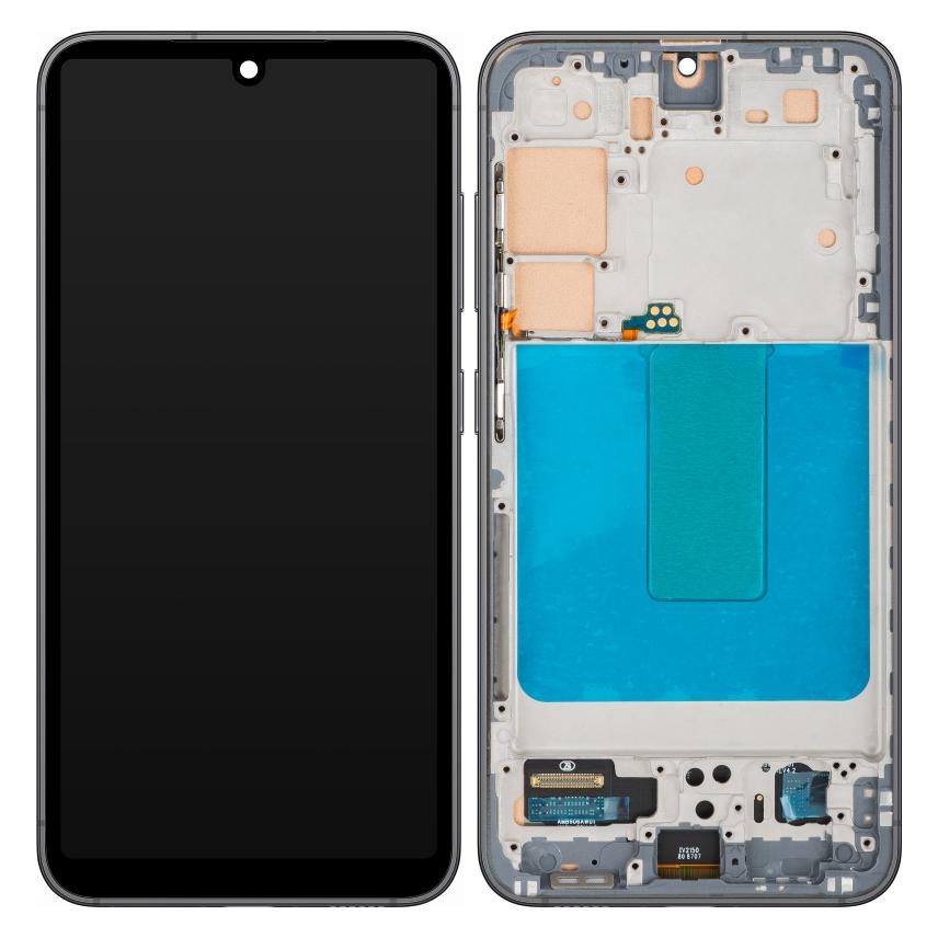 MP Display Unit fur Galaxy S23 S911, Aftermarket, Black (Display) (65560278)
