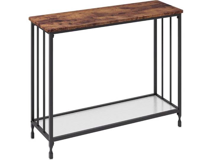 Table console avec 2 étagères - console 85x 30 x 81 cm - pour Salon Chambre - - Marron