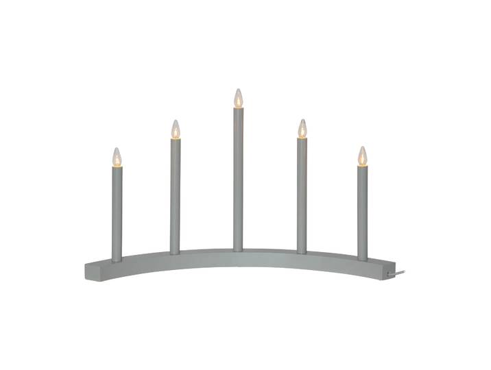 Star Trading Bougeoir de l avent Accent Gris'
