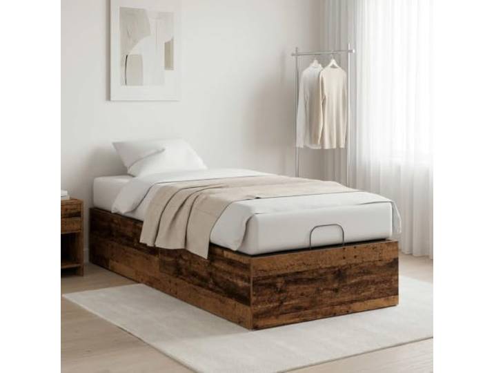 Bettgestell für Lattenrost, verstellbar, Holz, 100 x 190 cm Holzbearbeitung, Bettgestellabdeckung, 190 x 100 x 34 cm, nur für den Innenbereich, einfache Montage