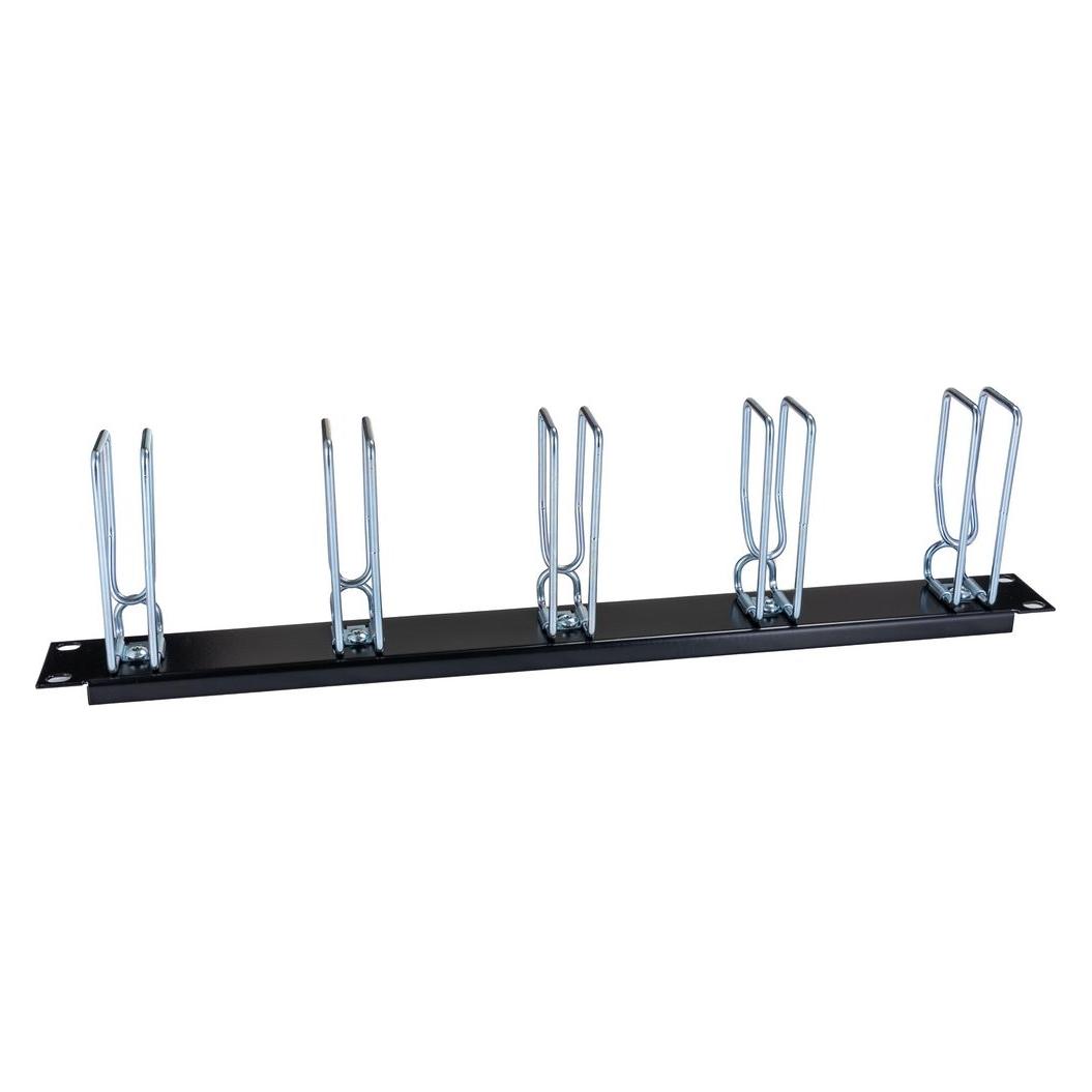 Rittal Cable management panel with steel rings, 1U, 19 inch, 1 pc(s) (7257005)