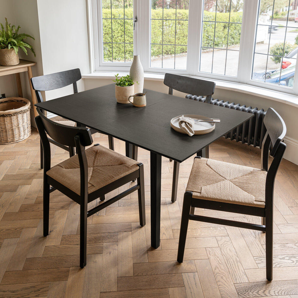 Bay Isle Home Tenaya 4 - Person Dining Set Brown 4