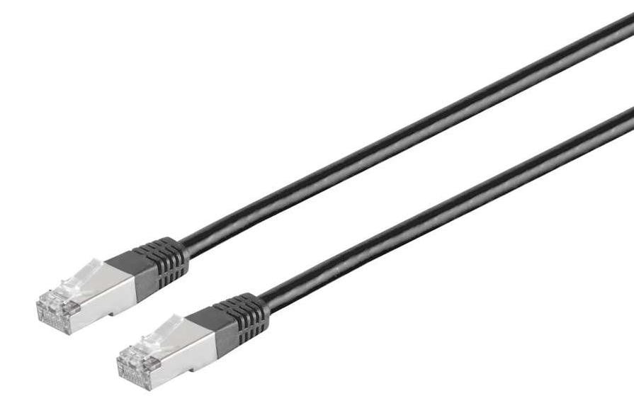SCONN Patchkabel Cat 6 S/FTP PIMF Halogenvrij Zwart 20 meter