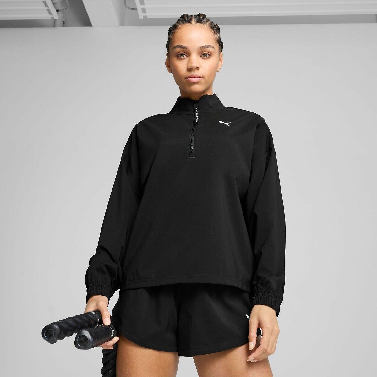 PUMA Sweat col zippé STRONG