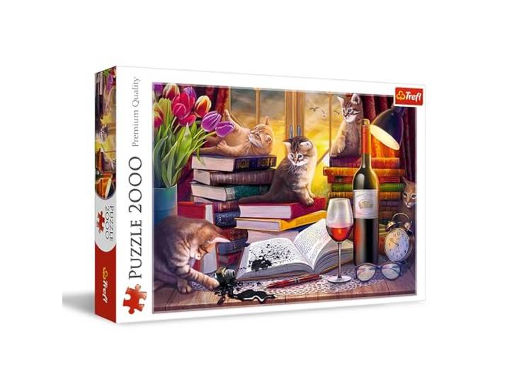 Trefl - Kattenavond - Puzzel met 2000 stukjes