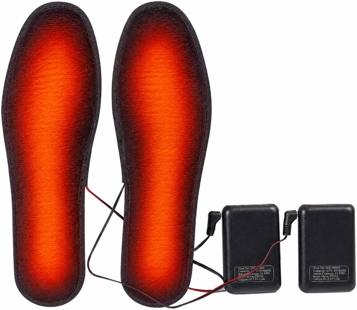 INF Beheizbare Einlegesohlen mit wiederaufladbaren Powerbanks XXXL