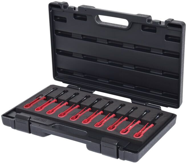 KS Tools Assortiment d'extracteurs de cosses pour Opel / fiche GM, 10 pcs. (154.0155)