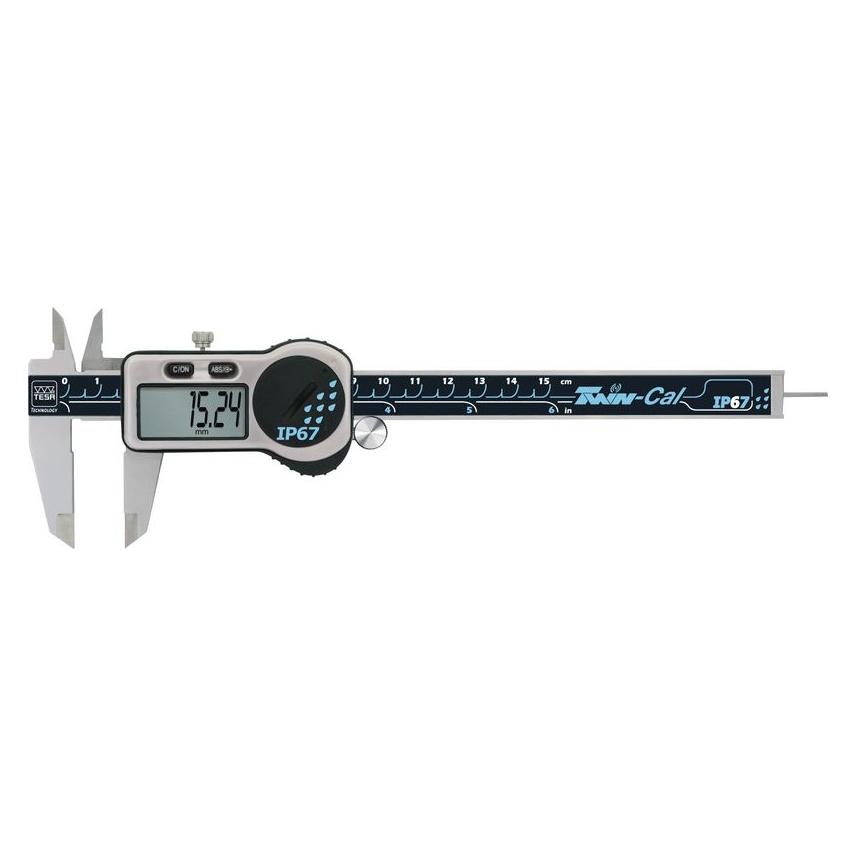 Tesa Technology Digitaler Taschenmessschieber TWINCAL 150mm IP67 (15 cm) (00530321)