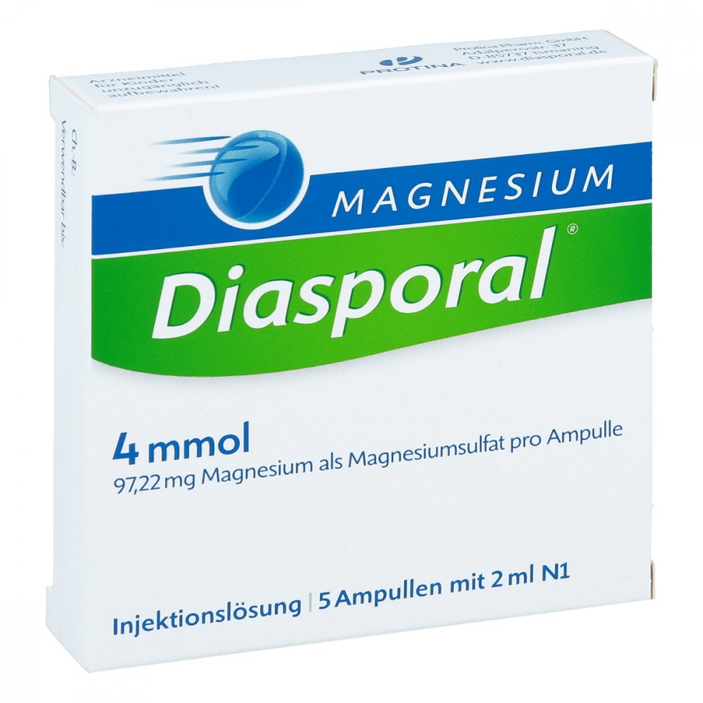Protina Pharmazeutische GmbH Magnesium Diasporal 4 mmol Ampullen 08626779