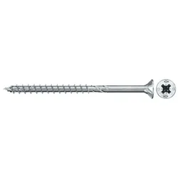 Fischer Spanplattenschraube 4,0x70 PowerFast FPF II CZP BC, Senkkopf, Kreuzschlitz PZ, Teilgewinde - 670232