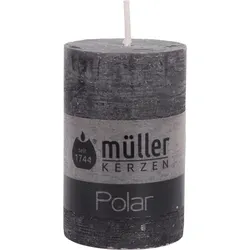 Stumpenkerze POLAR asphalt (DH 5,80x9 cm) - DH 5,80x9 cm