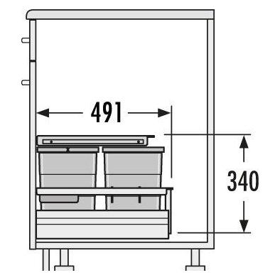 Hailo Abfallsammler (34 l) (3620511)