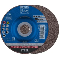 PFERD TOOLS CC-GRIND-STRONG Schleifscheibe Leistungslinie SG STEEL für Stahl - 64181115