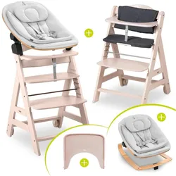 Hauck, Hochstuhl, Hochstühle Beta Plus Natural 5-tlg. Newbornset - Hochstuhl (Hochstuhl)