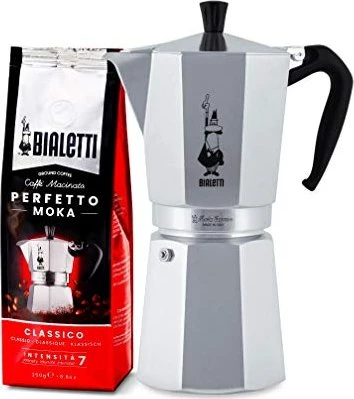 Bialetti Moka Express 18 Portionen, Aluminium