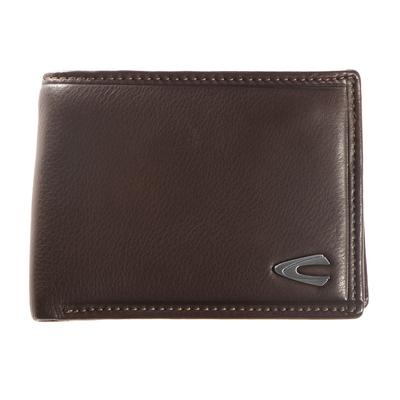 Geldbörse CAMEL ACTIVE "Vegas", Herren, braun, Leder, clean, gepflegt, unifarben, Kleinlederwaren, aus hochwertigem Rindsleder mit Metall Logo
