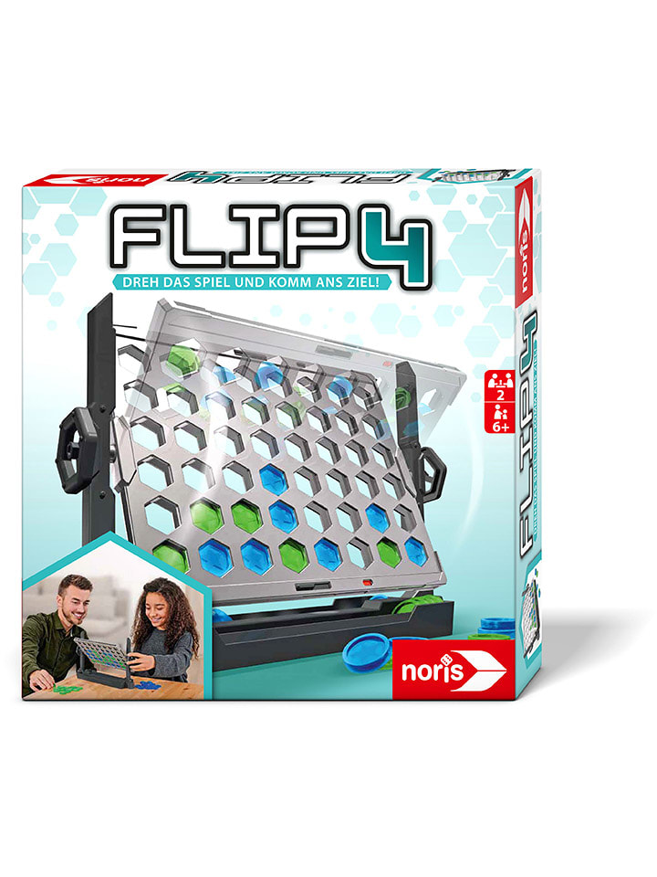 Noris Aktionsspiel "Flip4" - ab 6 Jahren - onesize