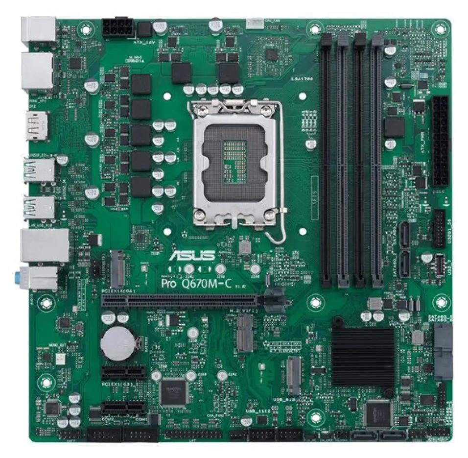 Asus Q670EI-IM-A mITX moederbord met S1700 socket, DDR5 geheugen en vPro technologie