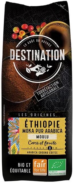 Destination Café Puro Arábica Moído Etiópia Bio 250g