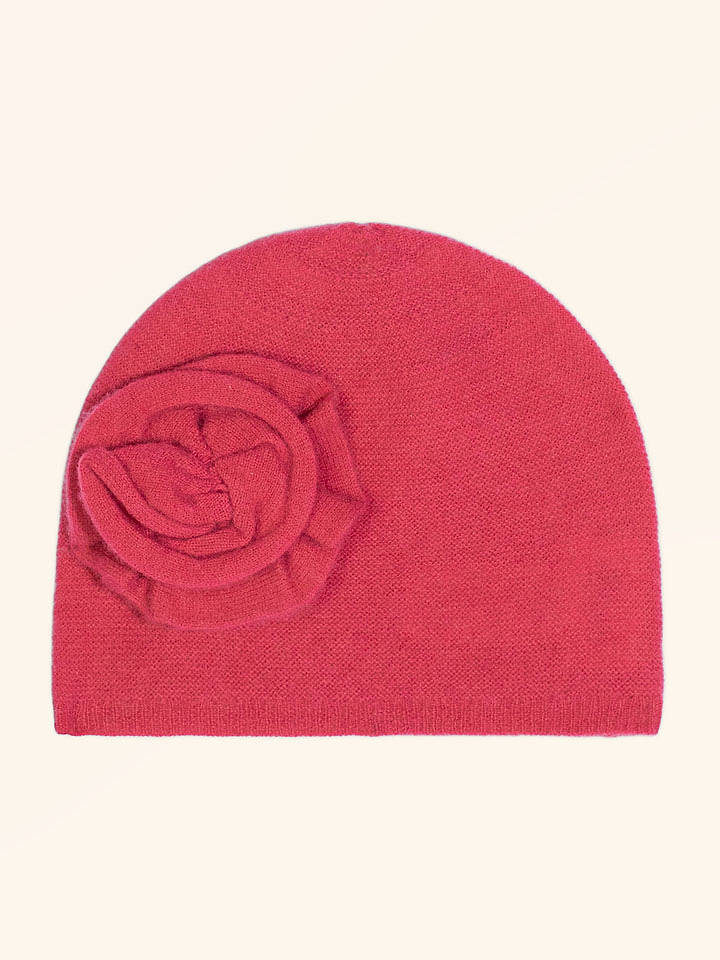 Just Cashmere Kaschmir-Mütze "Selma" in Pink - onesize