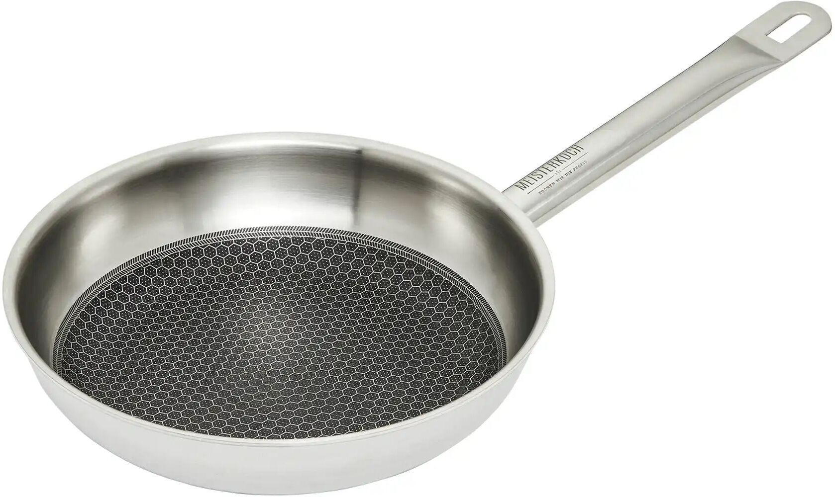 Meisterkoch Edelstahlpfanne  RHOMBUS ¦ silber ¦ Edelstahl ¦ Maße (cm): H: 5,5