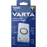 Wireless Powerbank 15.000 weiß, 15.000 mAh, Qi, Power Delivery, Quick Charge 3.0