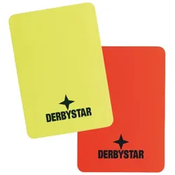 Derbystar Schiedsrichterkarten Fußball v24 - rot/gelb - one size