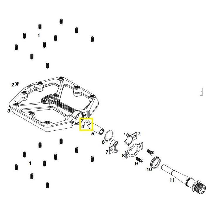 Crankbrothers Pedal Outer O-Ring, O-Ring, Stamp V1, aussen (40081884)