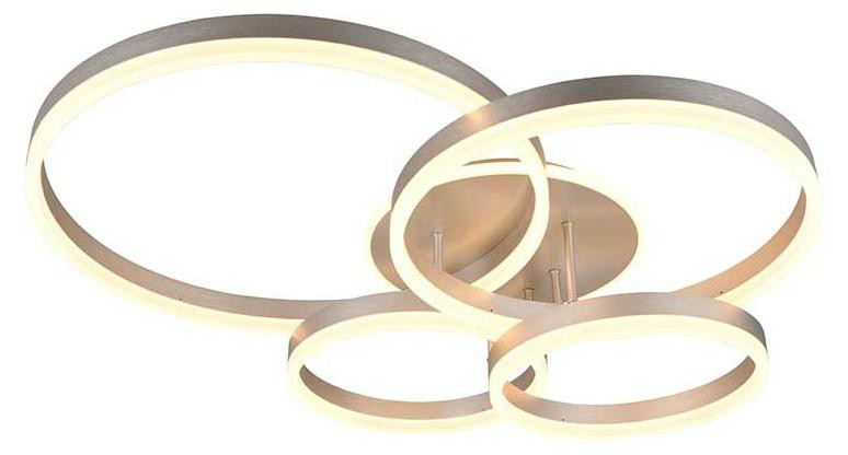 Trio Plafondlamp Drake Modern Zilver