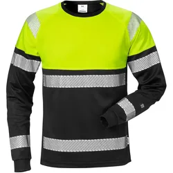 Warnschutz Langarmshirt "7519 THV" Stiby UV-Schutz - M - gelb/schwarz