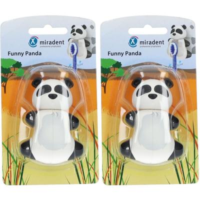 Miradent Zahnbürstenhalter Funny Snapper Panda 2x 2x1 St