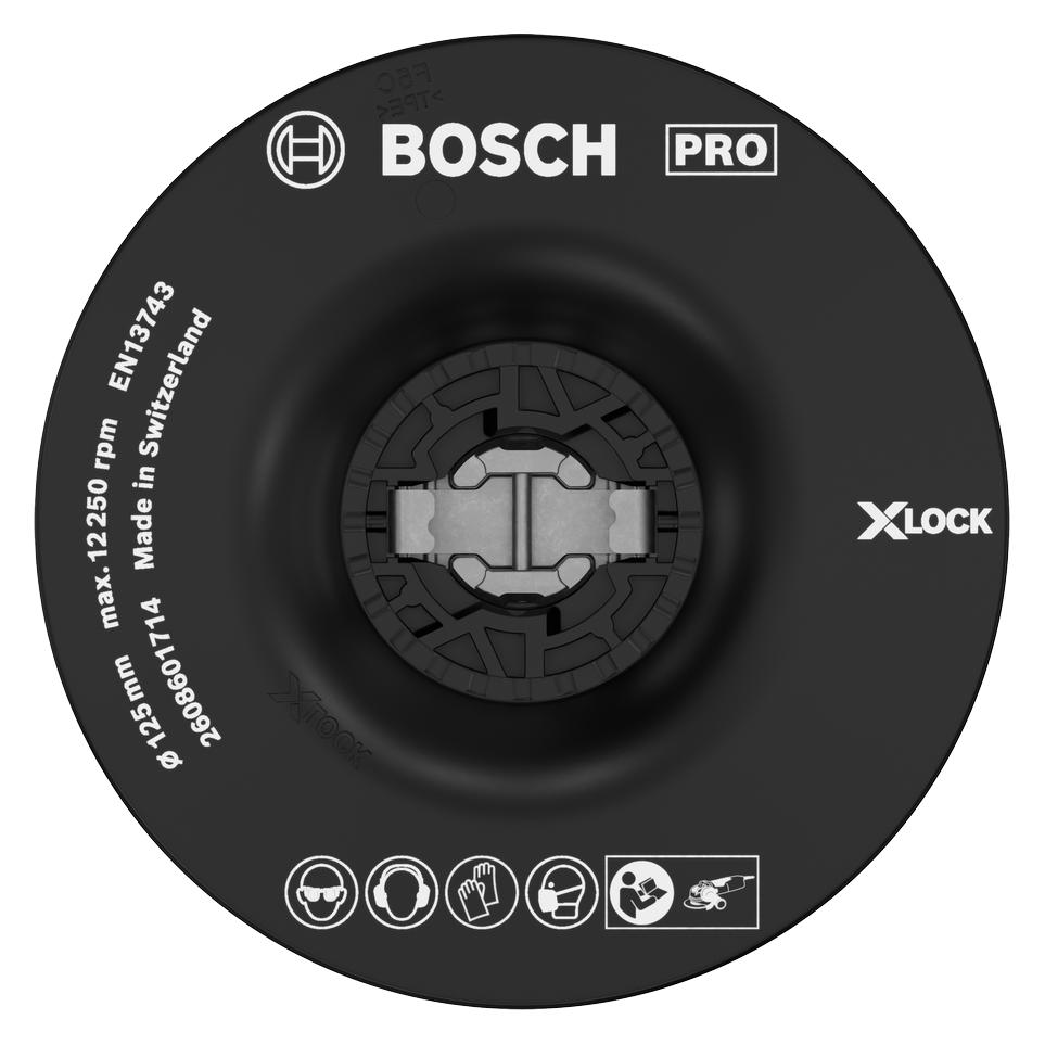 Bosch Professional Zubehör PRO Backing Pad X-Lock, weich, 125 mm, weich (2608601714)