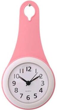 Uplift Picks Water Resistant Wall Clock Silent Multipurpose Clock For Kitchen And Bathroom pink